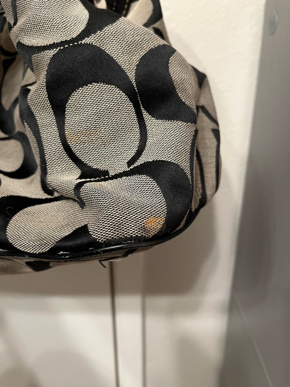 PROJECT COACH Canvas and Leather Tote Bag in Black and Gray - Picture 8 of 12